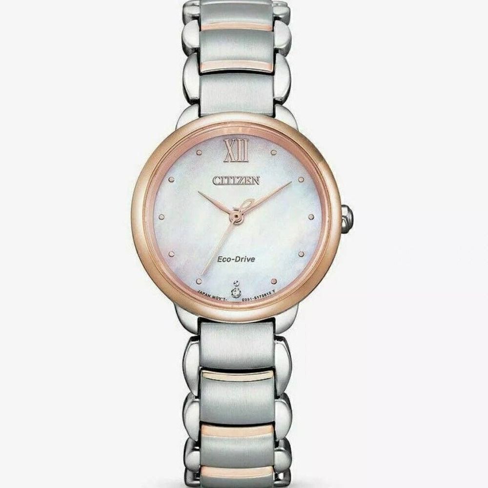 Citizen Womens Eco Mother of Pearl NWT
